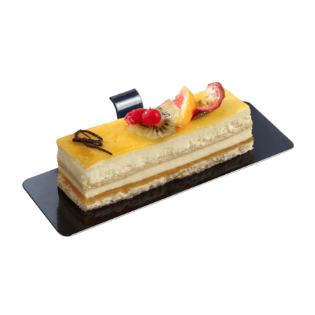 Support à pâtisserie Palet' rectangle noir 130x45x20