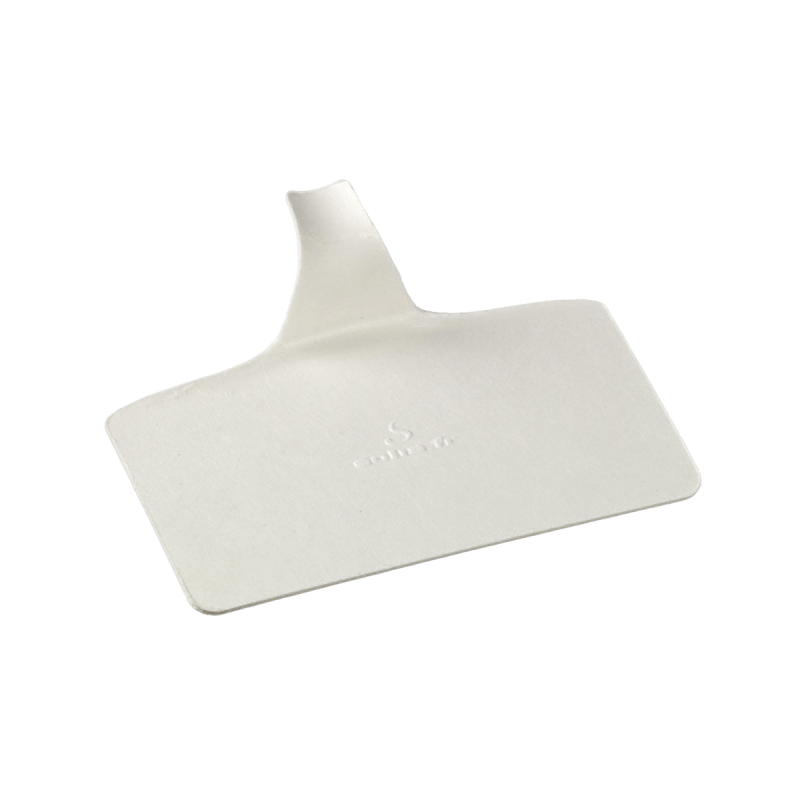 Support à pâtisserie pulpe de canne Palet' rectangle 100x55 mm