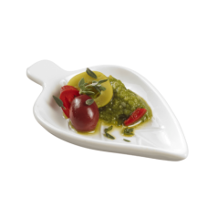 Verrine Feuille céramique 96x61x11 mm