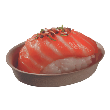 Verrine ovale bambou 73x53x15 mm