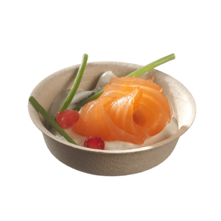 Verrine ronde bambou ronde Ø 56 mm