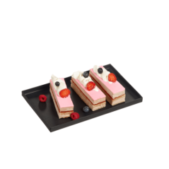 Plateau Fenix noir mat 265x159 mm (1/4 GN)