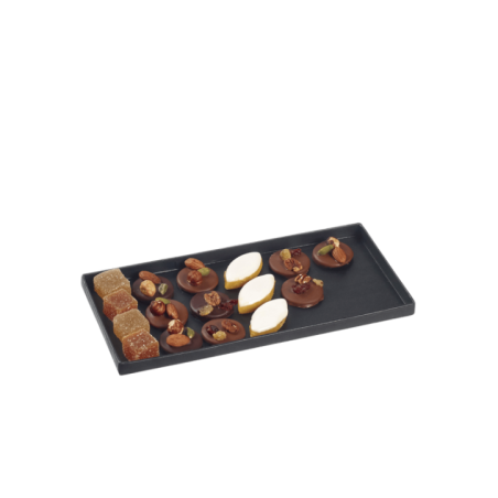 Plateau Fenix noir mat laminé 275x126 mm (Atlas 1/3)