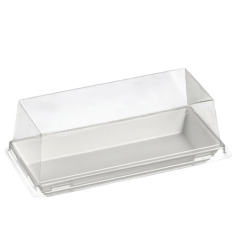 Assiette Quartz pulpe de canne 130x60 mm