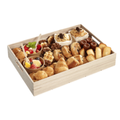 Plateau bois empilable 380x275x67 mm