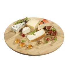 Planche ronde de présentation en bambou Ø340 mm