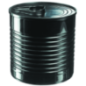 Boite de conserve 220 ml noire PP PS34527