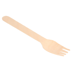 Image FOURCHETTES 'MAKAN'  15,5 CM NATUREL BOIS (100 UNITÉ) #3