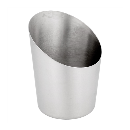 Image MINI RÉCIPIENTS À FRITES TRONQUÉS, LISSES 'ARTINOX'  Ø 8,5x8,5 CM ARGENTE INOX (12 UNITÉ) #1