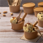 Image POTS À GLACES 120 ML 210 + 18 PE G/M2 Ø7,7x4,7 CM MARRON CARTON (2000 UNITÉ) #4