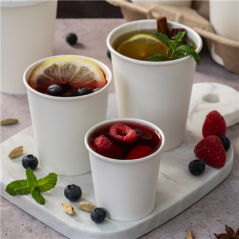 Image GOBELETS BOISSONS CHAUDES 1 PAROI 'ESPRESSO' 70 ML 230 + 18 PE G/M2 Ø5/3,5x4,9 CM BLANC CARTON (1000 UNITÉ) #4