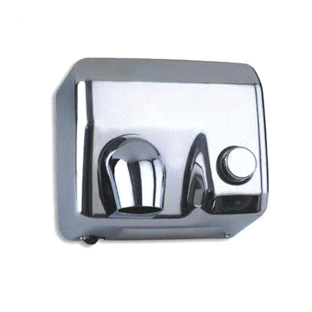 Image SECHOIR À MAINS MANUEL 58 L" 65ºC  24x28x21,5 CM ARGENTE INOX (1 UNITÉ) #1