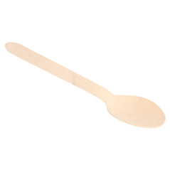 Image CUILLÈRES 'MAKAN'  15,8 CM NATUREL BOIS (100 UNITÉ) #3