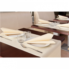 SERVIETTES 55 G/M2 40x40 CM IVOIRE AIRLAID (700 UNITÉ)