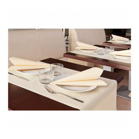 SERVIETTES  55 G/M2 40x40 CM IVOIRE AIRLAID (700 UNITÉ)