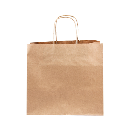 SACS SOS TRAITEUR AVEC ANSES  80 G/M2 26+17x24 CM NATUREL KRAFT (250 UNITÉ)