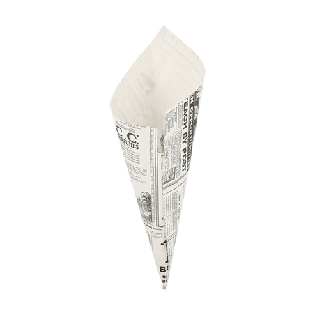 Image SACHETS EN POINTE 'TIMES' 100 G 70 G/M2 24x17 CM BLANC PARCH.INGRAISSABLE (2000 UNITÉ) #1