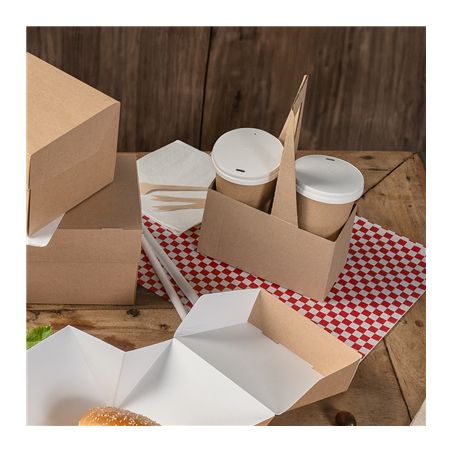 PAPIER INGRAISSABLES 'FITIPALDI' 35 G/M2 28x34 CM ROUGE PARCH.INGRAISSABLE (1000 UNITÉ)