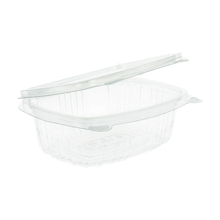 RÉCIPIENTS + COUVERCLE 250 ML 13,2x9,5x4,1 CM TRANSPARENT RPET (600 UNITÉ)