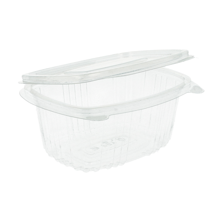 RÉCIPIENTS + COUVERCLE 375 ML 13,2x9,5x6 CM TRANSPARENT RPET (600 UNITÉ)