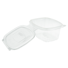 Image RÉCIPIENTS + COUVERCLE 375 ML 13,2x9,5x6 CM TRANSPARENT RPET (600 UNITÉ) #4