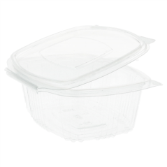 Image RÉCIPIENTS + COUVERCLE 500 ML 14,5x11,5x5,4 CM TRANSPARENT RPET (500 UNITÉ) #3