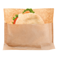 Image RÉCIPIENTS AVEC BASE 'KANGOO PACK' 50 G/M2 + 20 LDPE 21+3x17/11 CM NATUREL KRAFT (100 UNITÉ) #1