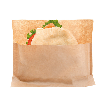 Image RÉCIPIENTS AVEC BASE 'KANGOO PACK' 50 G/M2 + 20 LDPE 21+3x17/11 CM NATUREL KRAFT (100 UNITÉ) #1