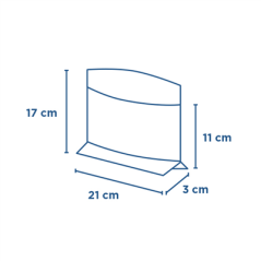 Image RÉCIPIENTS AVEC BASE 'KANGOO PACK' 50 G/M2 + 20 LDPE 21+3x17/11 CM NATUREL KRAFT (100 UNITÉ) #6