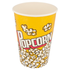 Image RÉCIPIENTS POUR POP-CORN 1380 ML 230 +20 PE G/M2 Ø 12/8,8x17,5 CM CARTON (500 UNITÉ) #1