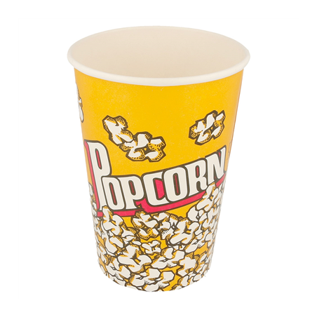 Image RÉCIPIENTS POUR POP-CORN 1380 ML 230 +20 PE G/M2 Ø 12/8,8x17,5 CM CARTON (500 UNITÉ) #1