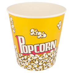 Image RÉCIPIENTS POUR POP-CORN 3900 ML 260 +20 PE G/M2 Ø 18,5/14,5x19,5 CM CARTON (300 UNITÉ) #1