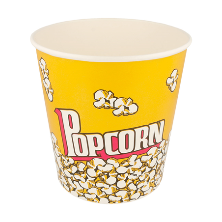Image RÉCIPIENTS POUR POP-CORN 3900 ML 260 +20 PE G/M2 Ø 18,5/14,5x19,5 CM CARTON (300 UNITÉ) #1