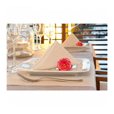 SERVIETTES 'LIKE LINEN' 70 G/M2 40x40 CM CREME SPUNLACE (600 UNITÉ)