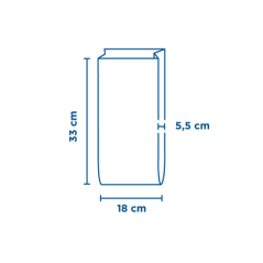 Image SAC POUR 1 POULET  45 G/M2 + 20µ PP 18+6x35 CM BLANC PAPIER (500 UNITÉ) #3