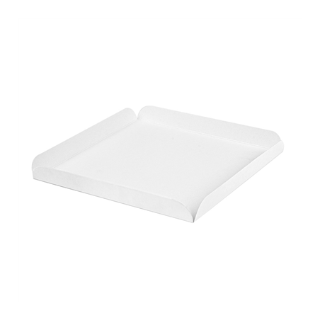 Image CARRÉS RAINÉS  15x15+2 CM BLANC CARTON (250 UNITÉ) #1