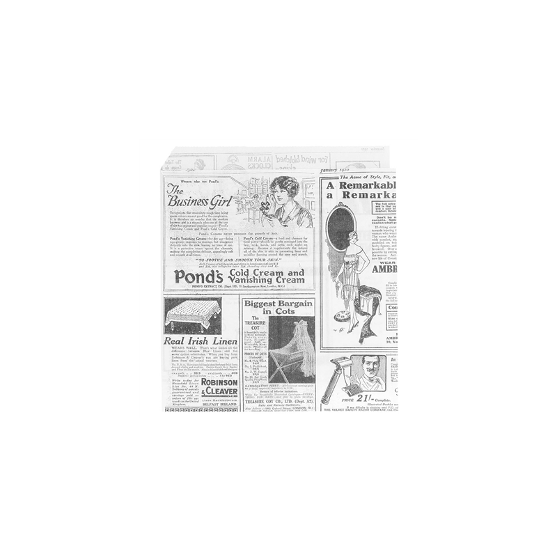 PAPIER INGRAISSABLES OUVERT 2 CÔTÉS FAST FOOD 'TIMES' 35 G/M2 13x14 CM BLANC PARCH.INGRAISSABLE (1000 UNITÉ) PAPIER INGRAISSABLES OUVERT 2 CÔTÉS FAST FOOD 'TIMES' 35 G/M2 13x14 CM BLANC PARCH.INGRAISSABLE (1000 UNITÉ)