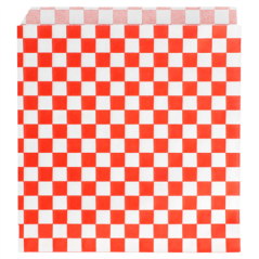 Image PAPIER INGRAISSABLES OUVERT 2 CÔTÉS FAST FOOD 'FITIPALDI' 32 G/M2 16x16,5 CM ROUGE PARCH.INGRAISSABLE (500 UNITÉ) #1