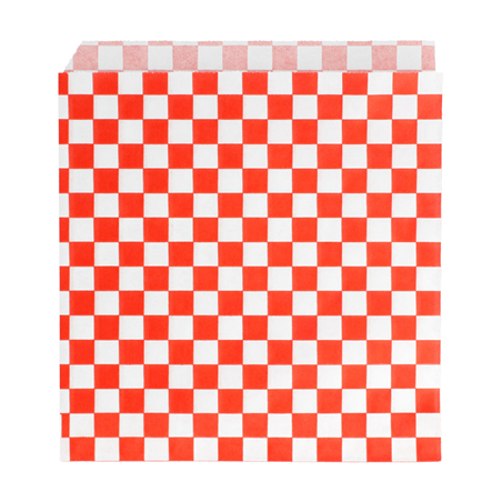 Image PAPIER INGRAISSABLES OUVERT 2 CÔTÉS FAST FOOD 'FITIPALDI' 32 G/M2 16x16,5 CM ROUGE PARCH.INGRAISSABLE (500 UNITÉ) #1