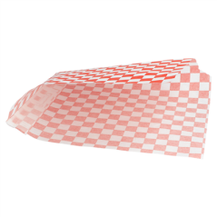 PAPIER INGRAISSABLES OUVERT 2 CÔTÉS FAST FOOD 'FITIPALDI' 32 G/M2 16x16,5 CM ROUGE PARCH.INGRAISSABLE (500 UNITÉ)