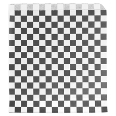 Image PAPIER INGRAISSABLES OUVERT 2 CÔTÉS FAST FOOD 'FITIPALDI' 32 G/M2 17x18 CM NOIR PARCH.INGRAISSABLE (500 UNITÉ) #1