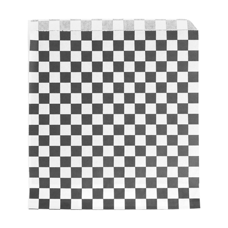 Image PAPIER INGRAISSABLES OUVERT 2 CÔTÉS FAST FOOD 'FITIPALDI' 32 G/M2 17x18 CM NOIR PARCH.INGRAISSABLE (500 UNITÉ) #1