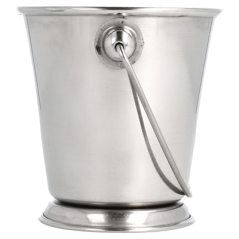 MINI SEAUX 'ARTINOX'  Ø 12x12 CM ARGENTE INOX (12 UNITÉ)