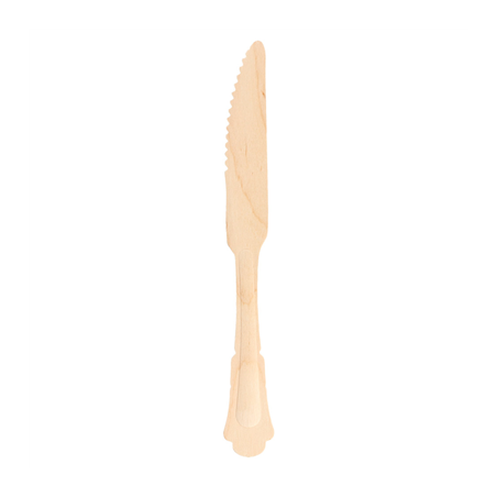Image COUTEAUX 'CLASSIC'  20,4 CM NATUREL BOIS (100 UNITÉ) #1