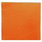 Image SERVIETTES ECOLABEL 'DOUBLE POINT' 18 G/M2 39x39 CM ORANGE OUATE (1200 UNITÉ) #1