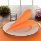 Image SERVIETTES ECOLABEL 'DOUBLE POINT' 18 G/M2 39x39 CM ORANGE OUATE (1200 UNITÉ) #3