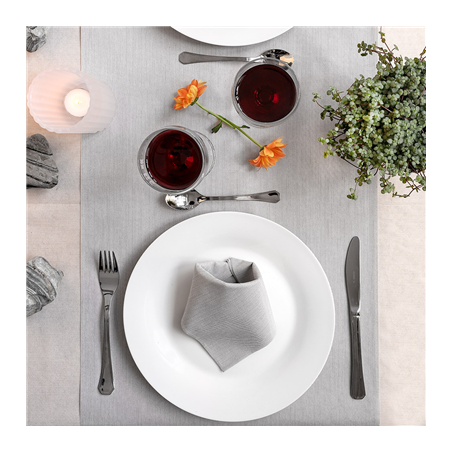 SERVIETTES 'LIKE LINEN' 70 G/M2 40x40 CM GRIS SPUNLACE (600 UNITÉ)