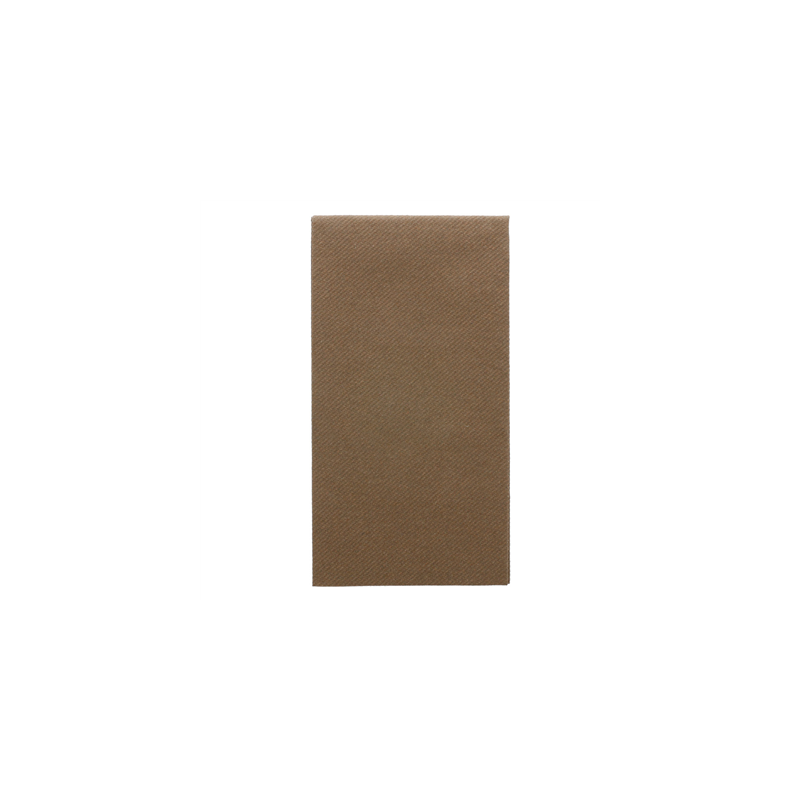 SERVIETTES PLIAGE 1/8  55 G/M2 40x40 CM CHOCOLAT AIRLAID (750 UNITÉ)
