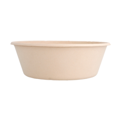 BOLS 'BIONIC' 900 ML Ø 19,5x6,5 CM NATUREL BAGASSE (200 UNITÉ)