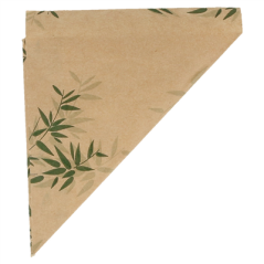 SACHETS EN POINTE 'FEEL GREEN' 40 G 70 G/M2 16x11,5 CM NATUREL PARCH.INGRAISSABLE (2000 UNITÉ)